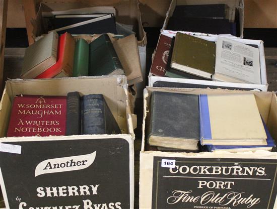 6 boxes of mixed books